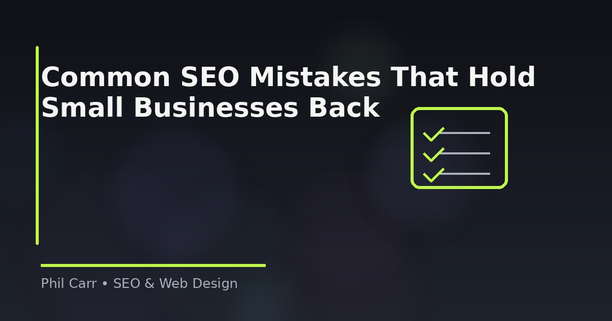Common SEO Mistakes That Hold Small Businesses Back featured image
