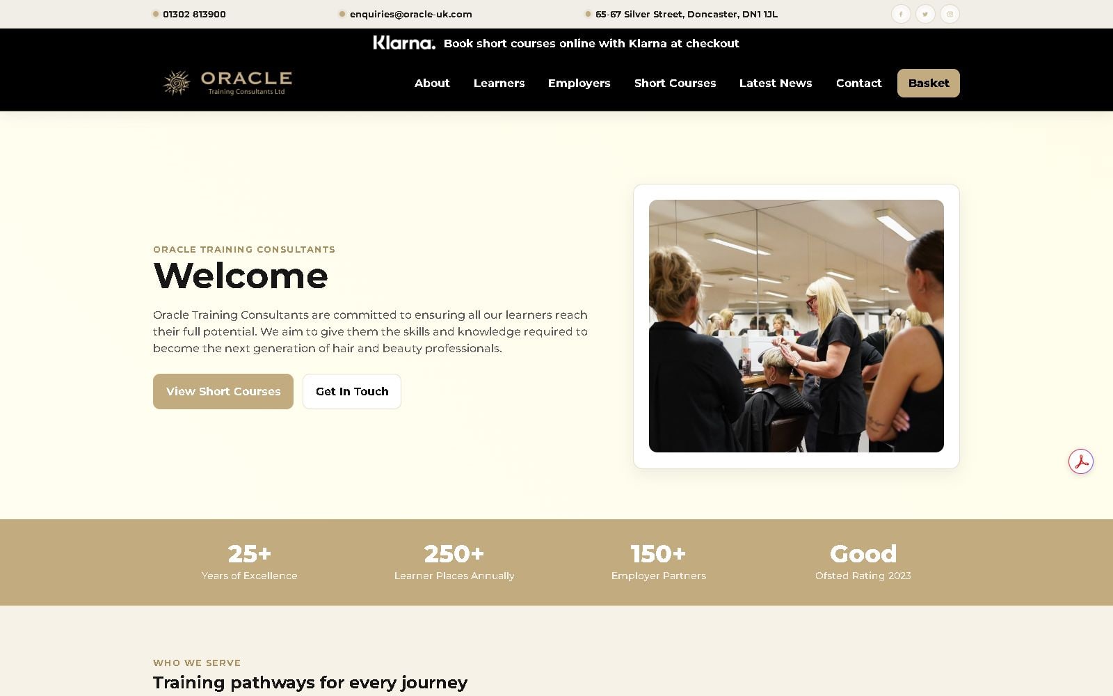 Oracle Training Website Rebuild: Clearer Courses and Online Booking featured image