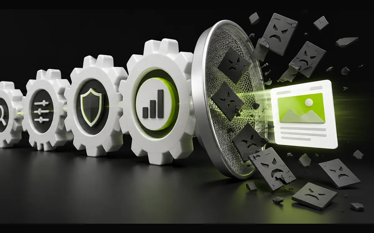Search filters, security and analytics gears illustrating core and spam algorithm updates Search filters, security and analytics gears illustrating core and spam algorithm updates