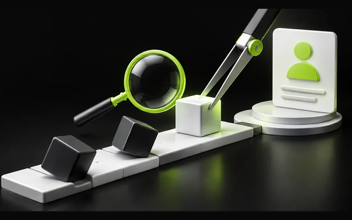 Obstacles removed from a route between search and a customer enquiry