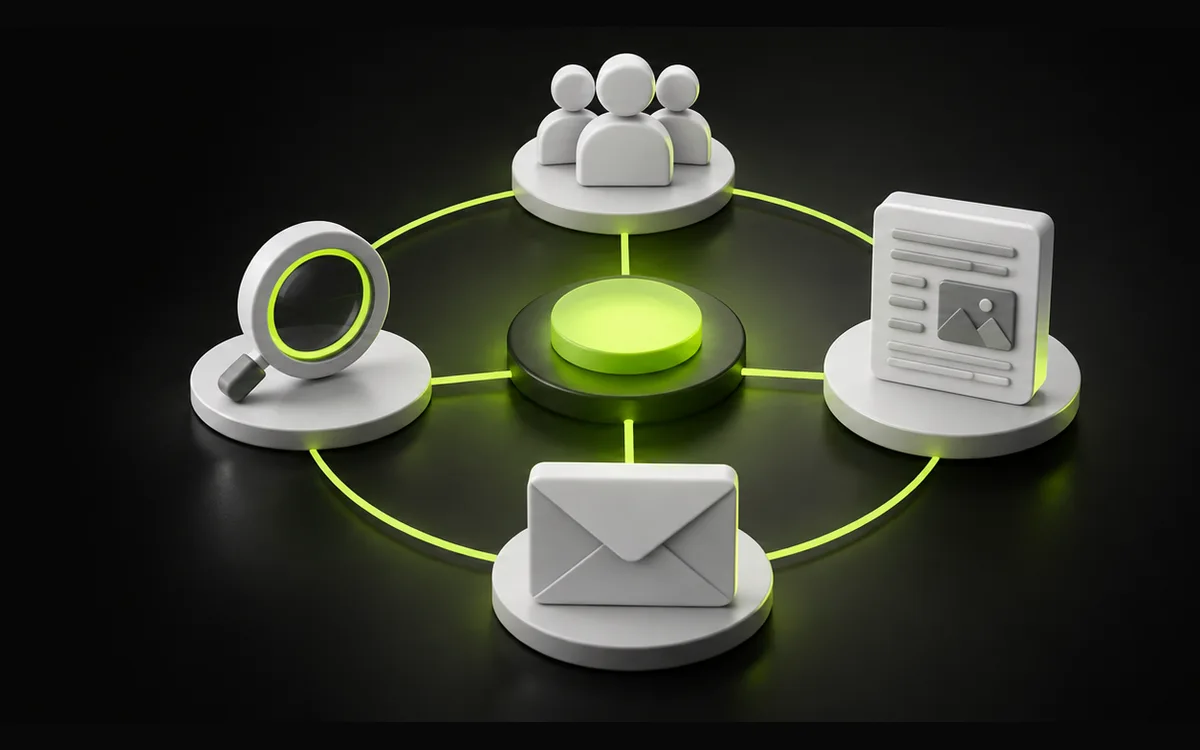 Search, service page, enquiry and customer connected in an SEO strategy Search, service page, enquiry and customer connected in an SEO strategy