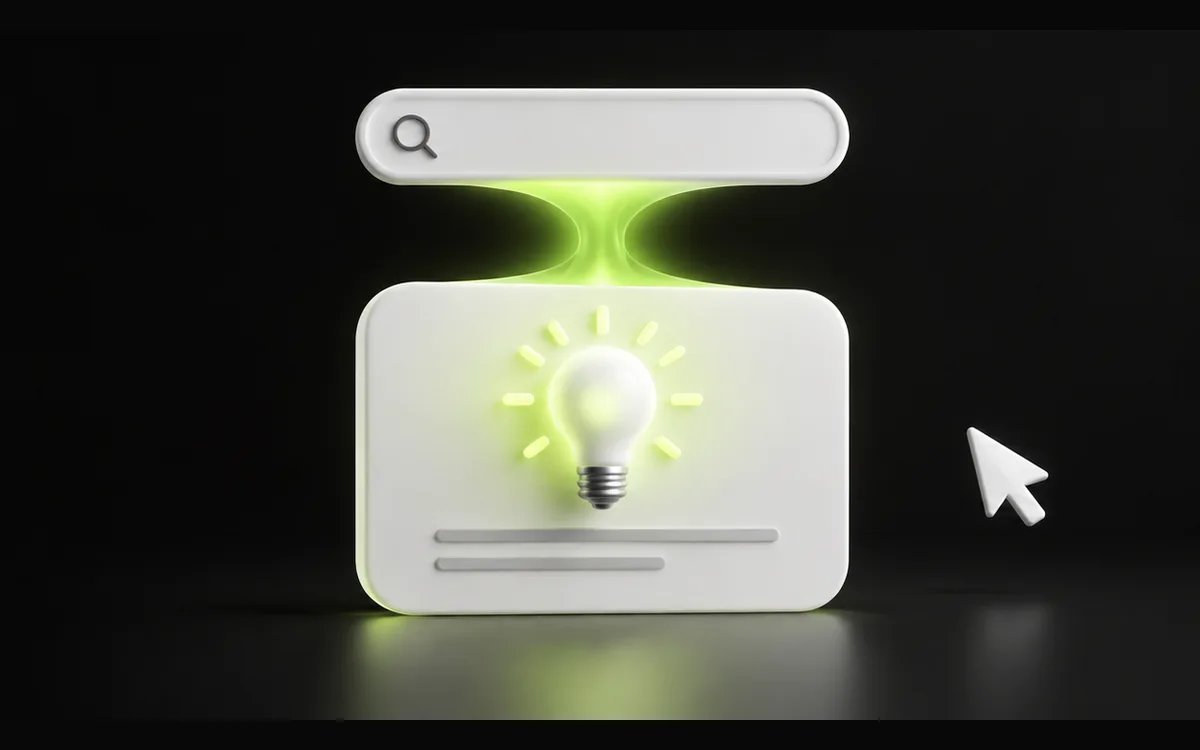 Search query leading to an answer card with a lightbulb, illustrating zero-click results Search query leading to an answer card with a lightbulb, illustrating zero-click results